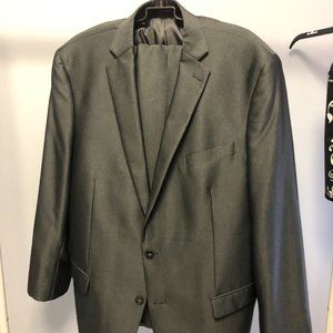 calvin klein suit grey 46L pants and jacket
